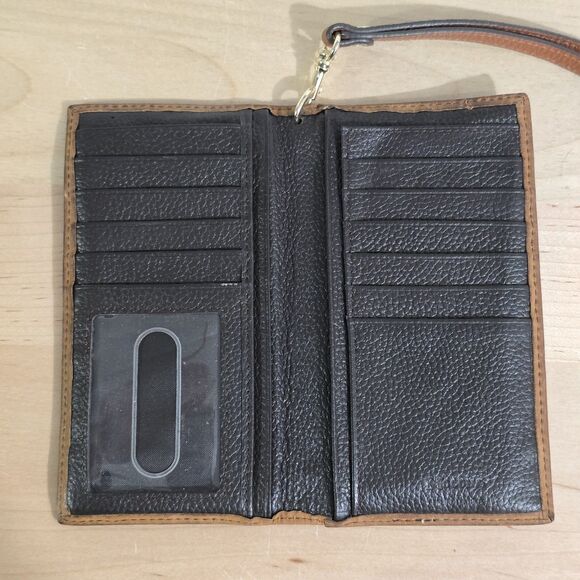 Nocotan - Wallet Rodeo Folding Wristlet Stap Weave Detail - Leather - Tan Brown - Picture 3 of 3